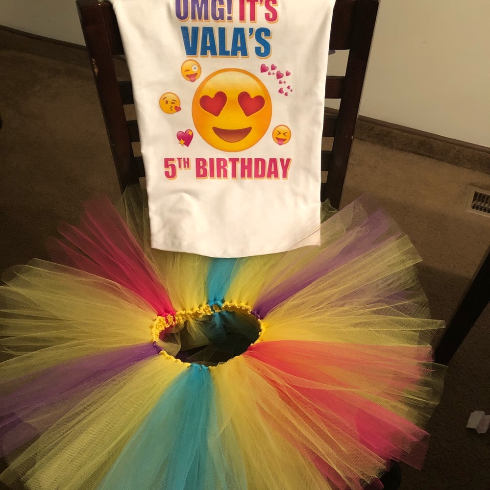 Emoji Tutu OutFit plus family